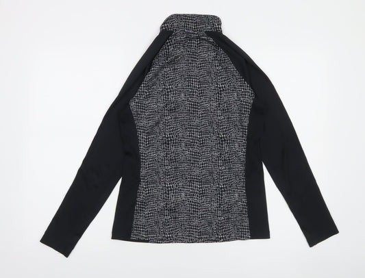 Under Armour Womens Black Long Sleeve 1/4 Zip Running Top Size S