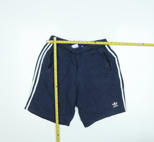 Adidas Mens Blue Sweat Shorts Size M Casual Sportswear