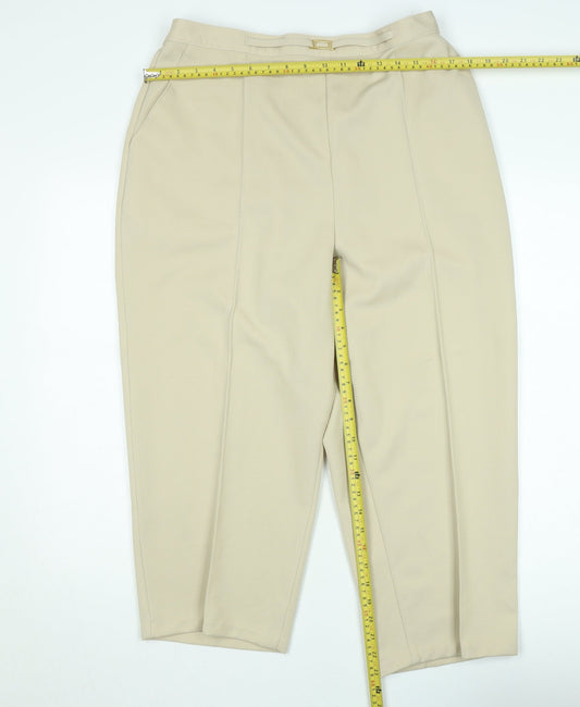Marks and Spencer Women’s Beige Size 20 Tall Straight Trousers