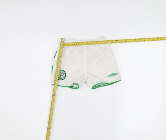 Umbro Unisex Baby White Sports Shorts 24 Months Lightweight Activewear