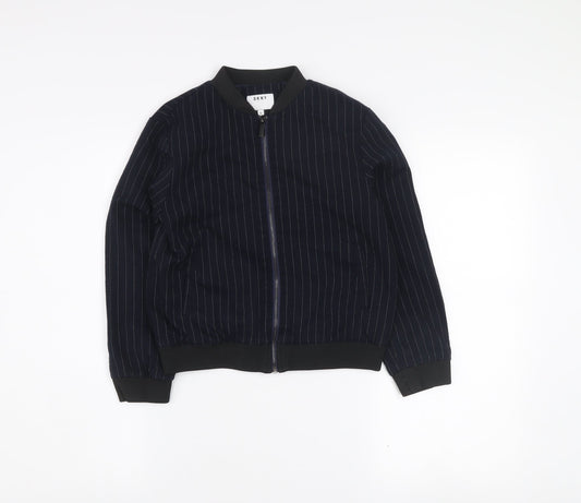 Girls UK Size 10 Years DKNY Blue Bomber Jacket