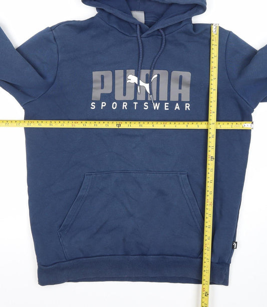 Boys UK Size S PUMA Blue Pullover Hoodie