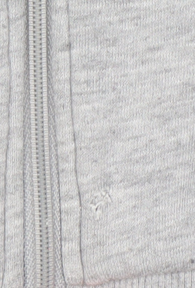 Adidas Boys Grey Full Zip Hoodie Size 11-12 Years Performance Essentials