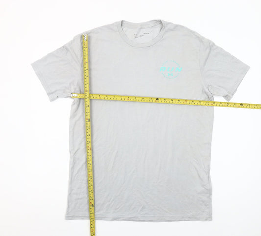 Under Armour Men's Grey RUN Graphic Short Sleeve T-Shirt M