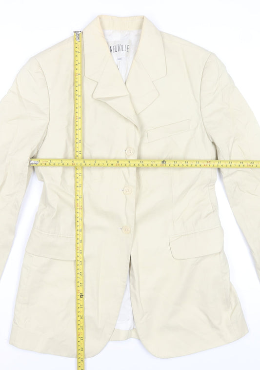 Womens UK Size 16 Neuville Beige Basic Jacket
