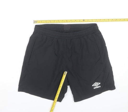 Umbro Men's Black M Athletic Shorts Lightweight Breathable Gym & Training