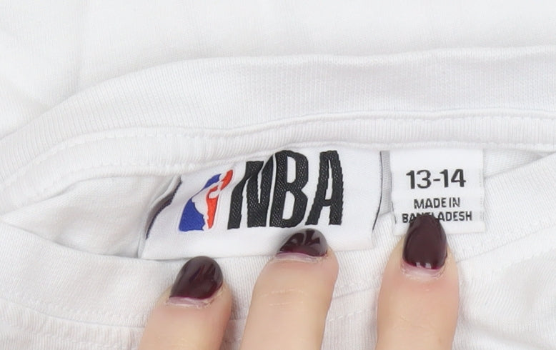 NBA Boys White Los Angeles Lakers LeBron James 13-14 Years T-Shirt