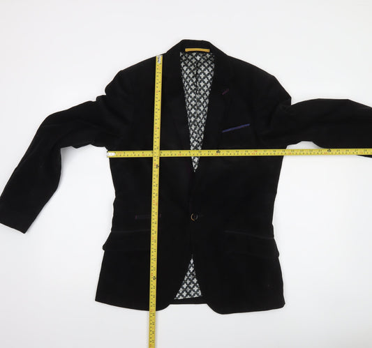Ted Baker Men's Black Slim Fit Blazer Jacket Size M Classic Two-Button