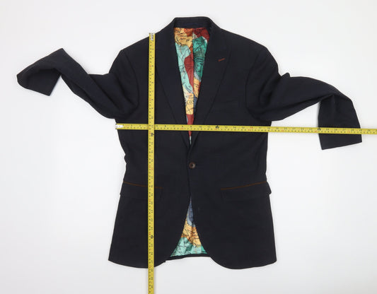 Next Men's Navy Blazer 36 Chest Short Length Classic Fit