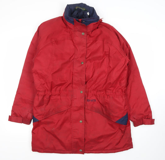 Womens UK Size 12 Regatta Red Parka Coat