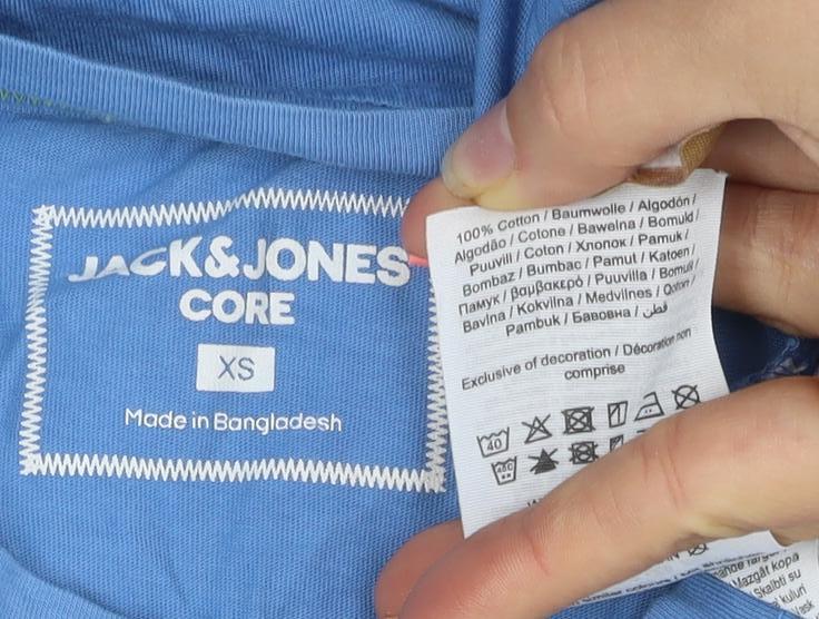 Mens UK Size XS JACK & JONES Blue T-Shirt