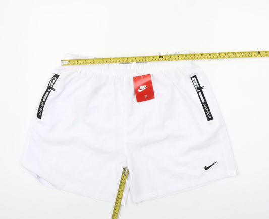 Nike Men's White 3XL Athletic Quick Dry Sports Shorts