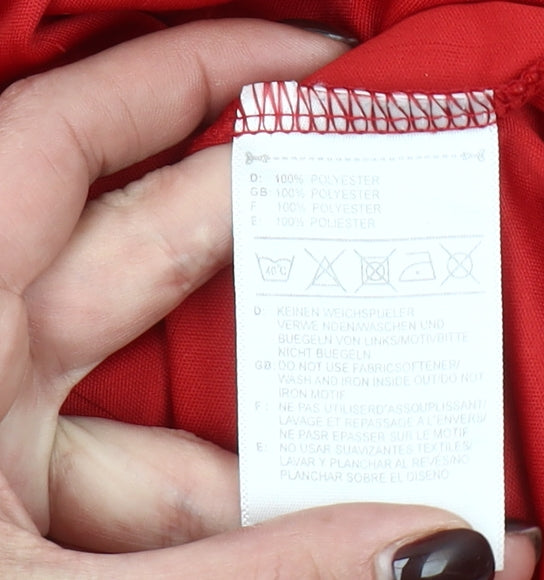 Adidas Men’s Red Manchester United Polo Shirt L Football Top