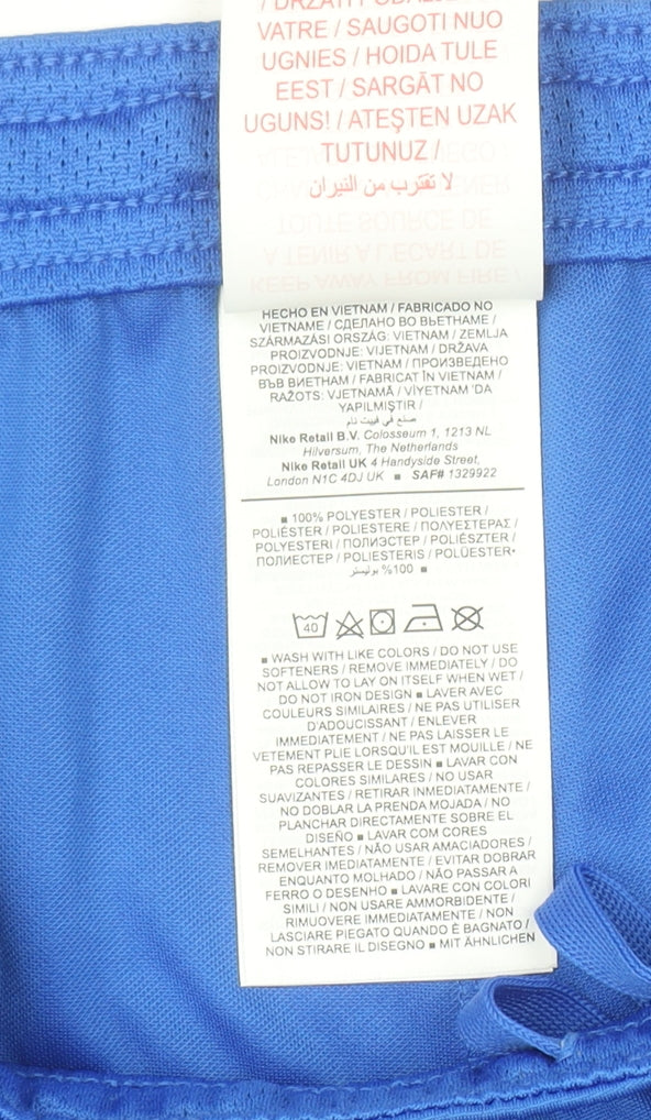 Nike Boys Blue Athletic Shorts L Lightweight Dri-Fit Sportswear