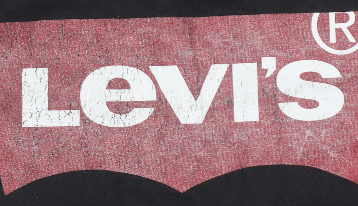 Boys UK Size 10 Years Levi's Black Basic T-Shirt