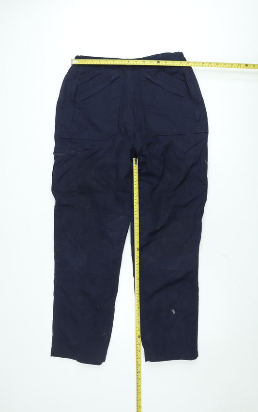Regatta Men's Blue Cargo Trousers L 31in Inside Leg Lightweight Workwear