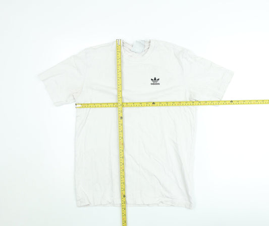 Adidas Men's White XS Trefoil Logo Short Sleeve Crew Neck T-Shirt