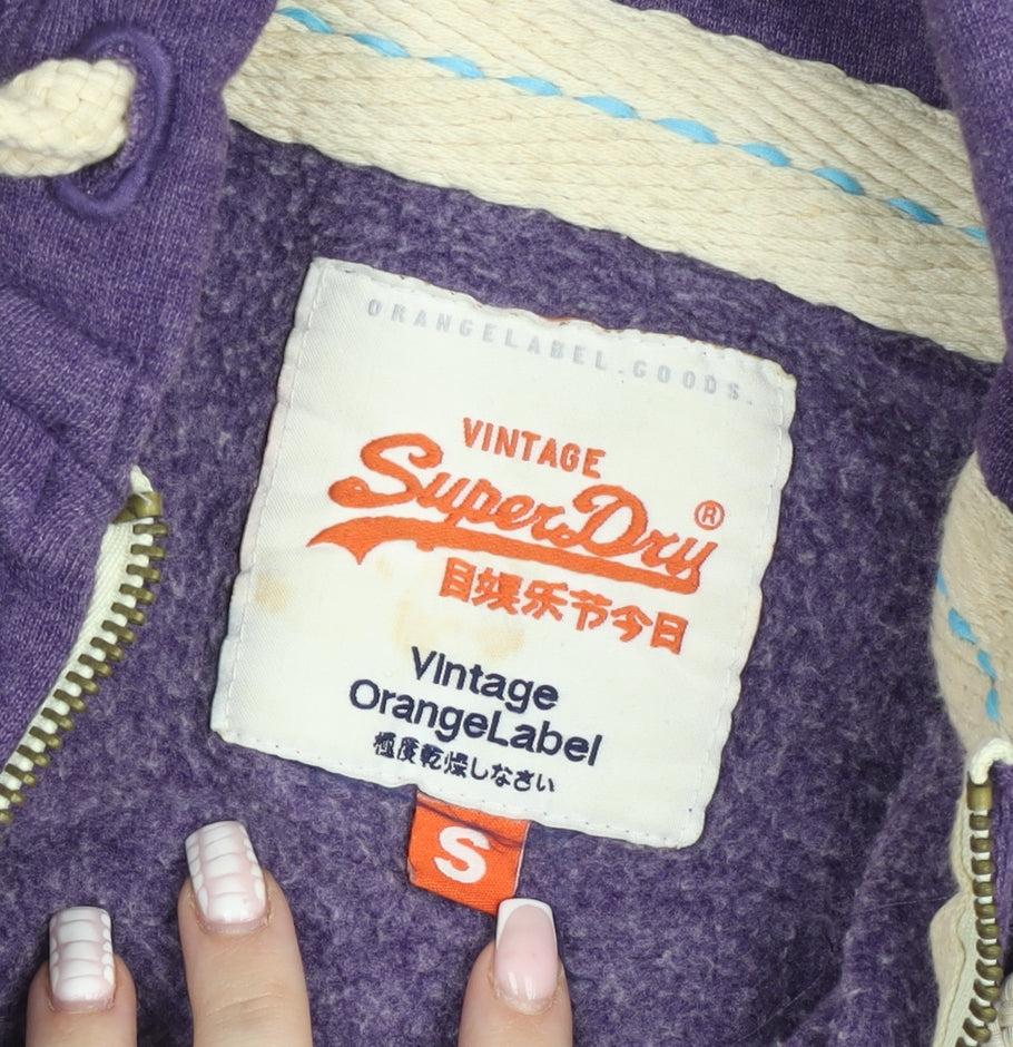 Womens UK Size S Superdry Purple Basic Jacket