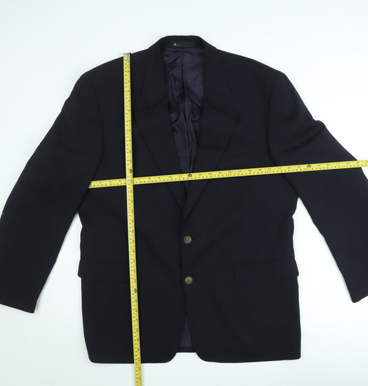 Mens UK Size 42 BHS Regular Blue Suit Jacket