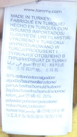 Tommy Jeans Men's Yellow Jogger Sweatpants M Regular Fit Casual Logo