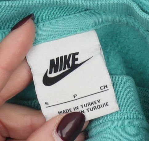 Nike Women’s Turquoise 'Be Kind' Cropped Sweatshirt Size S Relaxed Fit