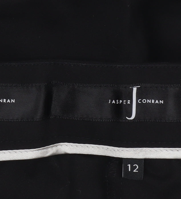 Jasper Conran Women's Black Tailored Stretch Trousers Size 12