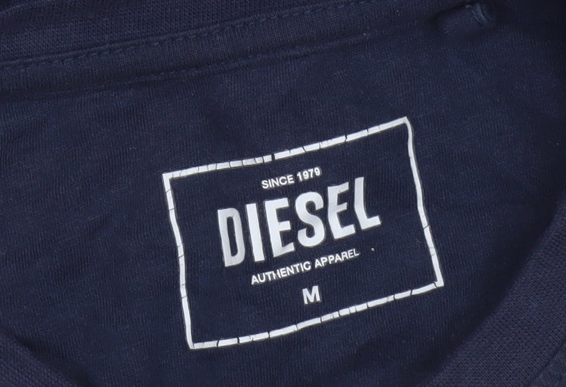 Mens UK Size M Diesel Blue T-Shirt
