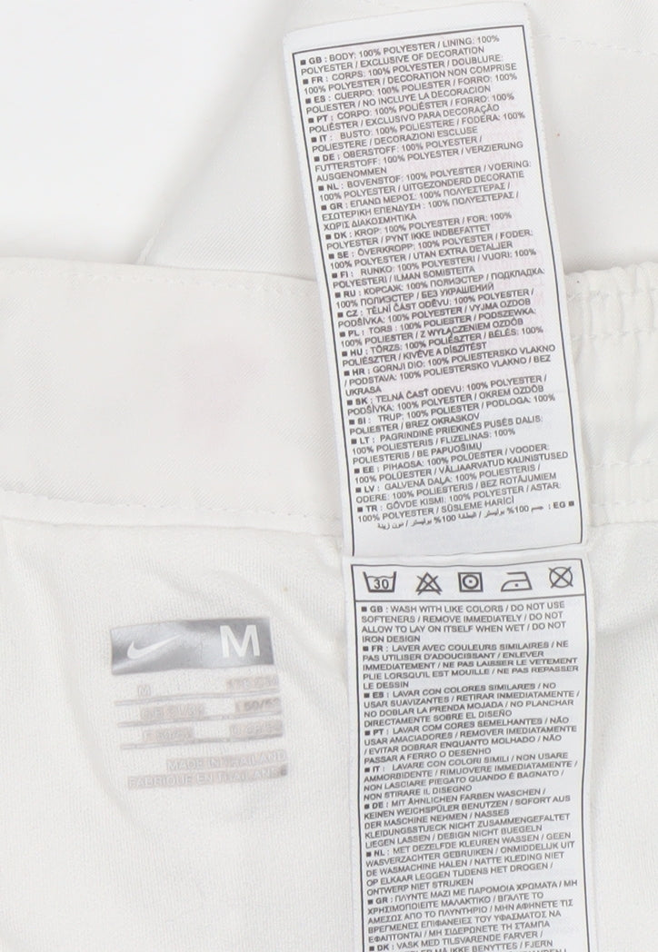 Nike Men’s White Manchester United Athletic Football Shorts Size M