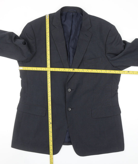 Jack Reid Men’s Blue 44S Blazer Jacket Classic Fit Formal