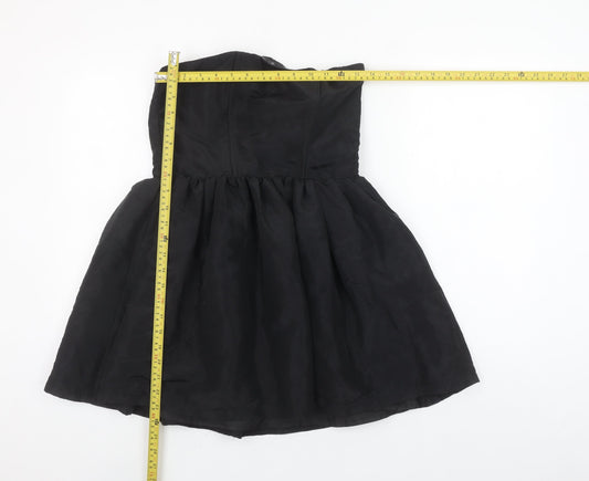 Generation Girls Black Strapless A-Line Party Dress Age 13