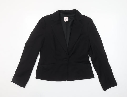 Oasis Women’s Black Size 14 Tailored Blazer Jacket