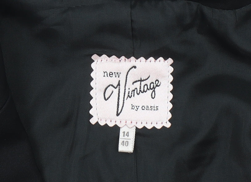 Oasis Women’s Black Size 14 Tailored Blazer Jacket