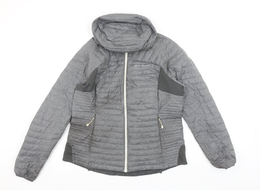 Womens UK Size L Eddie Bauer Grey Puffer Jacket