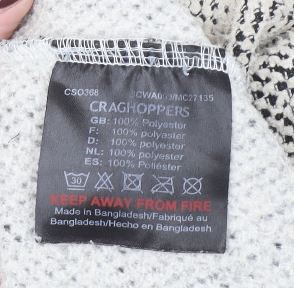 Craghoppers Women’s Grey 1/2 Zip Pullover Fleece UK 10