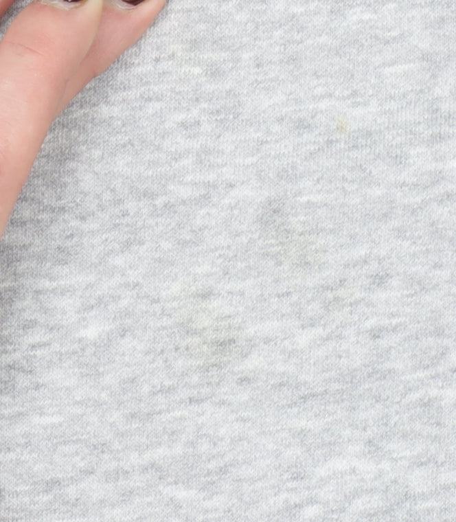 Adidas Men’s Grey Hooded Full Zip Fleece Jacket Size M