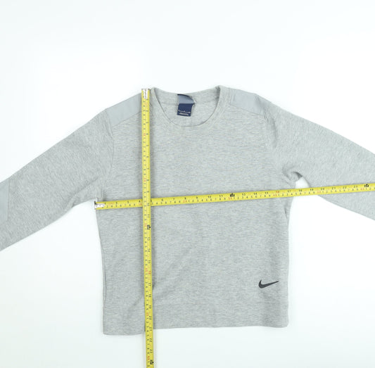 Mens UK Size S Nike Grey Pullover Sweatshirt