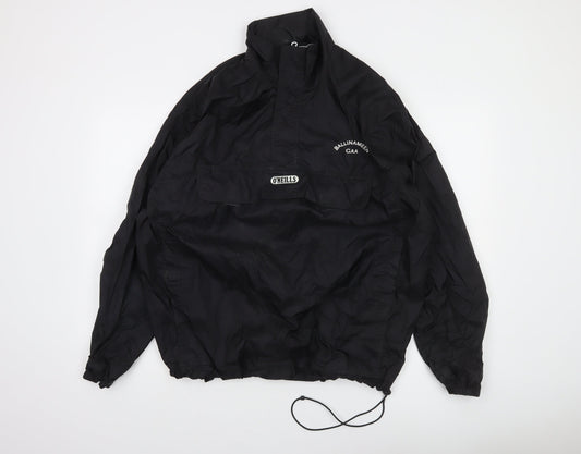 O'Neills Men's Black L Windbreaker Sports Jacket Lightweight