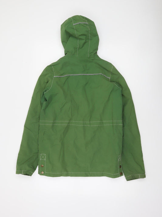 Peter Storm Boys Green Hooded Parka Coat - Size 13 Years, Lined Outdoor Jacket