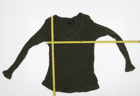 Womens UK Size 12 Firetrap Green Pullover Jumper