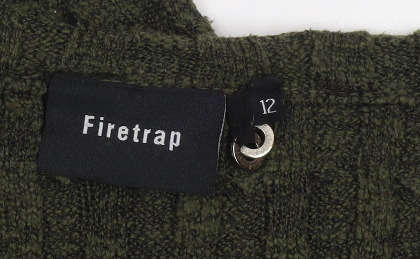 Womens UK Size 12 Firetrap Green Pullover Jumper