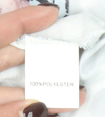 Amber Women's Multicoloured Floral Sheath Dress XS Short Sleeve