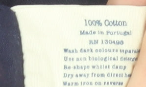 Jack Wills Men's Navy Polka Dot Cotton Crew Neck T-Shirt Size M