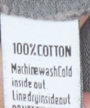 Superdry Men’s Grey Long Sleeve Rugby Polo Shirt Size M