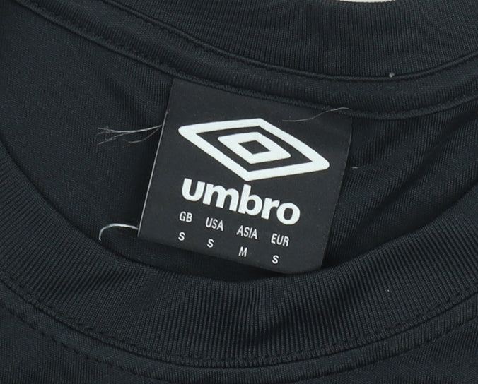 Umbro Men's Black & Red Sports T-Shirt Size S Lightweight Top