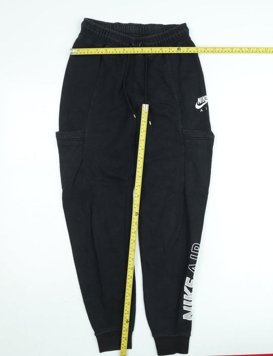 Mens UK Size XS Nike Regular Fit Jogger Black Trousers