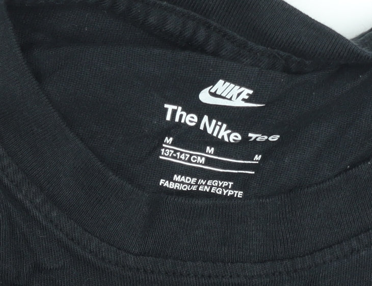 Nike Boys Black Air Graphic T-Shirt M (10-11 Years) Regular Fit
