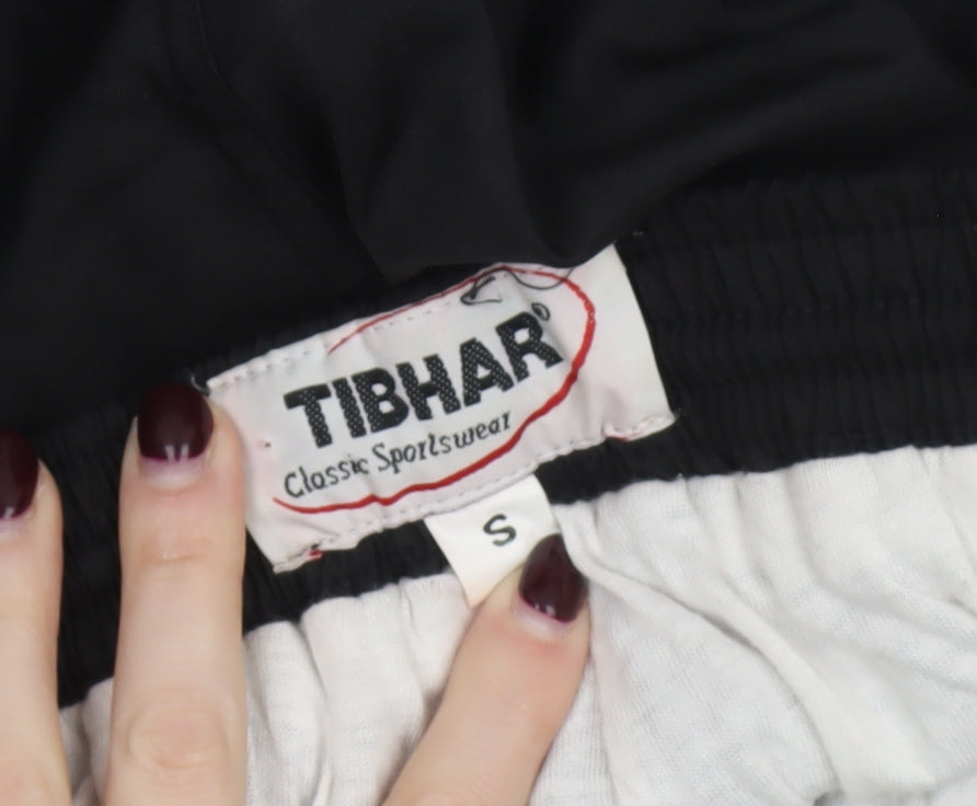 Tibhar Classic Sportswear Men's Black Small Jogger Trousers Polyester Microfibre