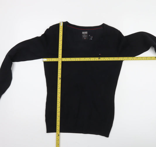 Womens UK Size S Tommy Hilfiger Black Pullover Jumper
