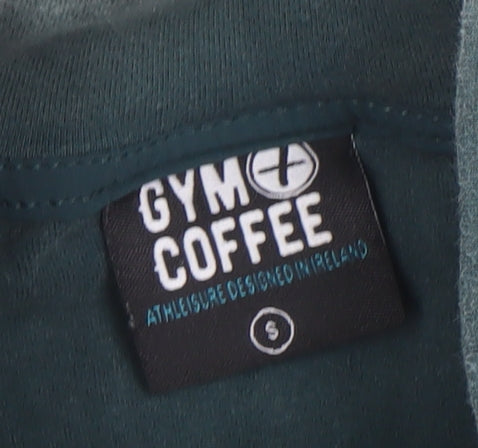 Gym+Coffee Men's Green 1/2 Zip Fleece Sweatshirt Size S Regular Fit