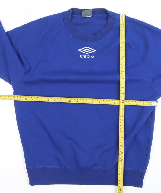 Umbro Mens Blue XS Crew Neck Pullover Sweatshirt